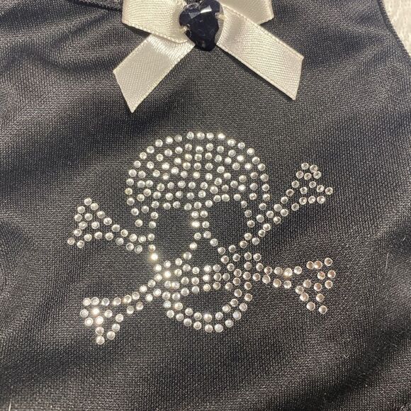 Bling Skull Tulle Dog Halloween Dress - Picture 4 of 8